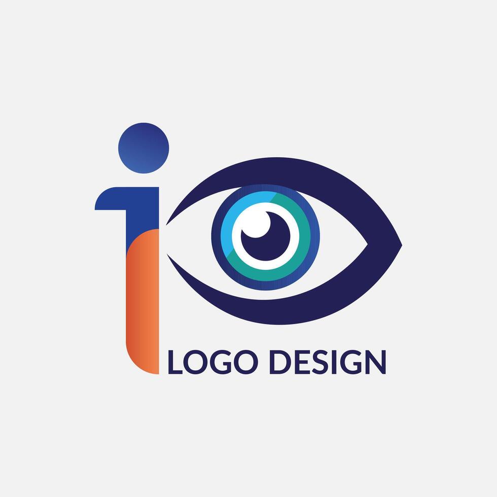 High-Quality Eye Logo Design Featuring Unique and Captivating Visuals for Eye Care Businesses vector