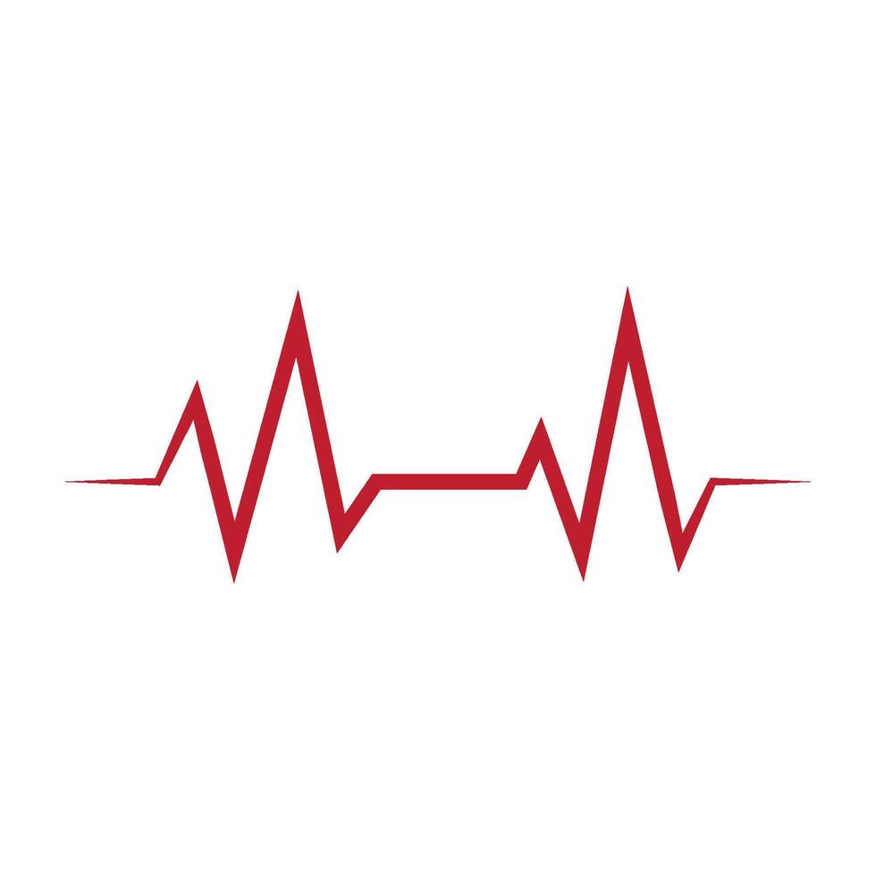 human heart beat icon illustration design template vector