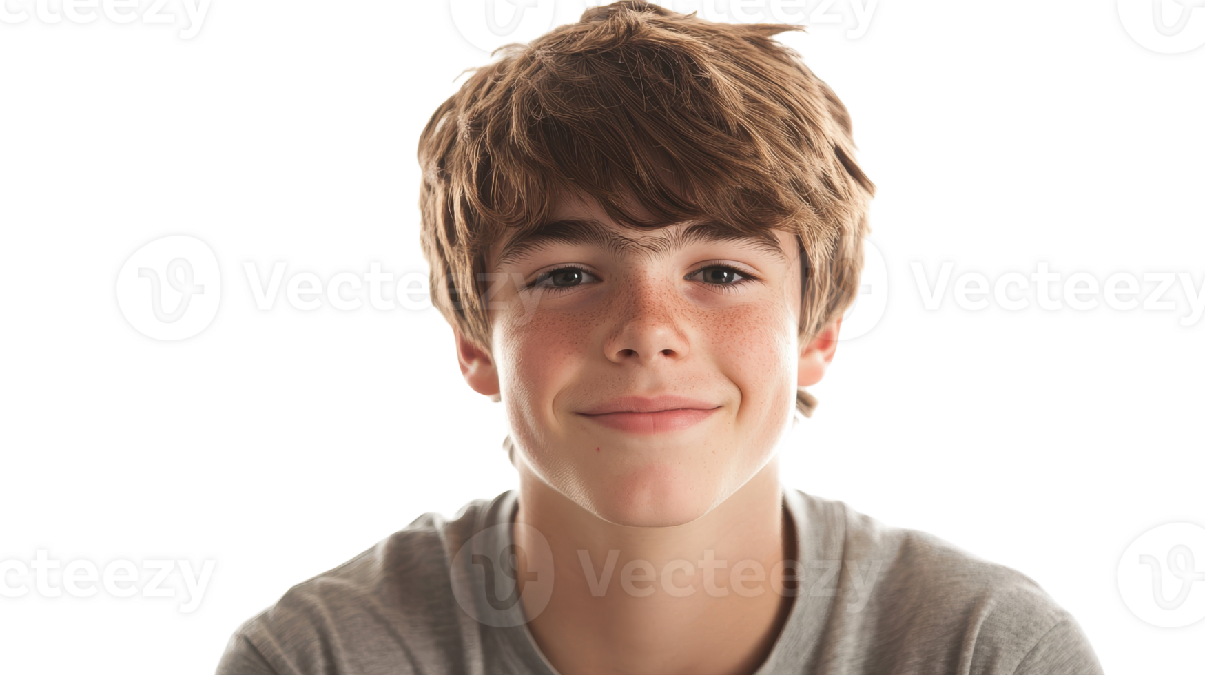A boy with a smile on his face png
