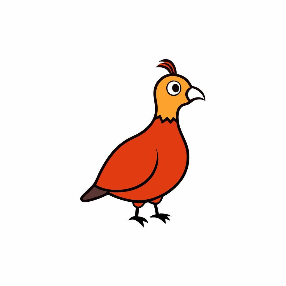 Adorable bird illustration ideal for art, decor, and crafting purposes. vector