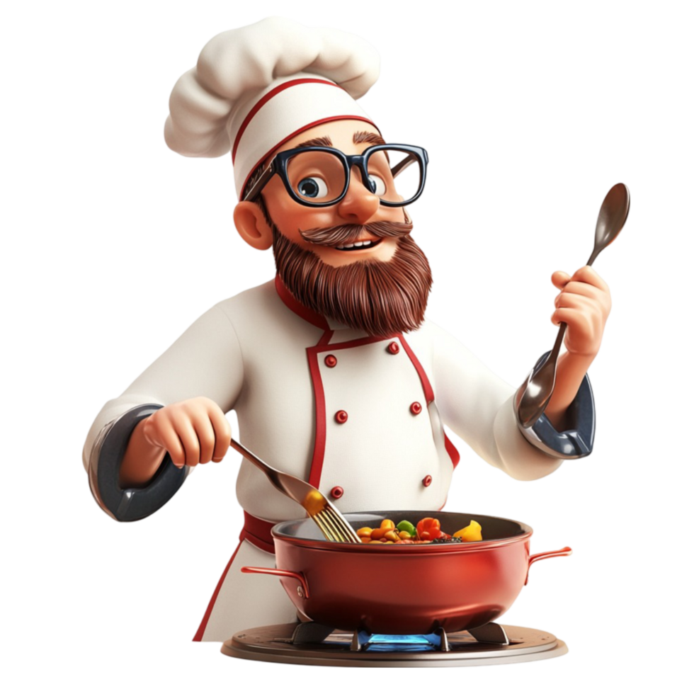Professional Chef Holding Dish On Transparent Background png