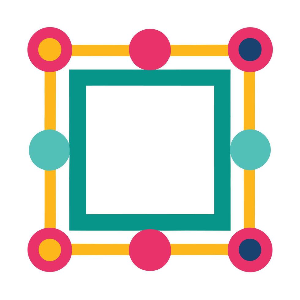 A-frame illustration in modern geometric design for stylish home decor. vector