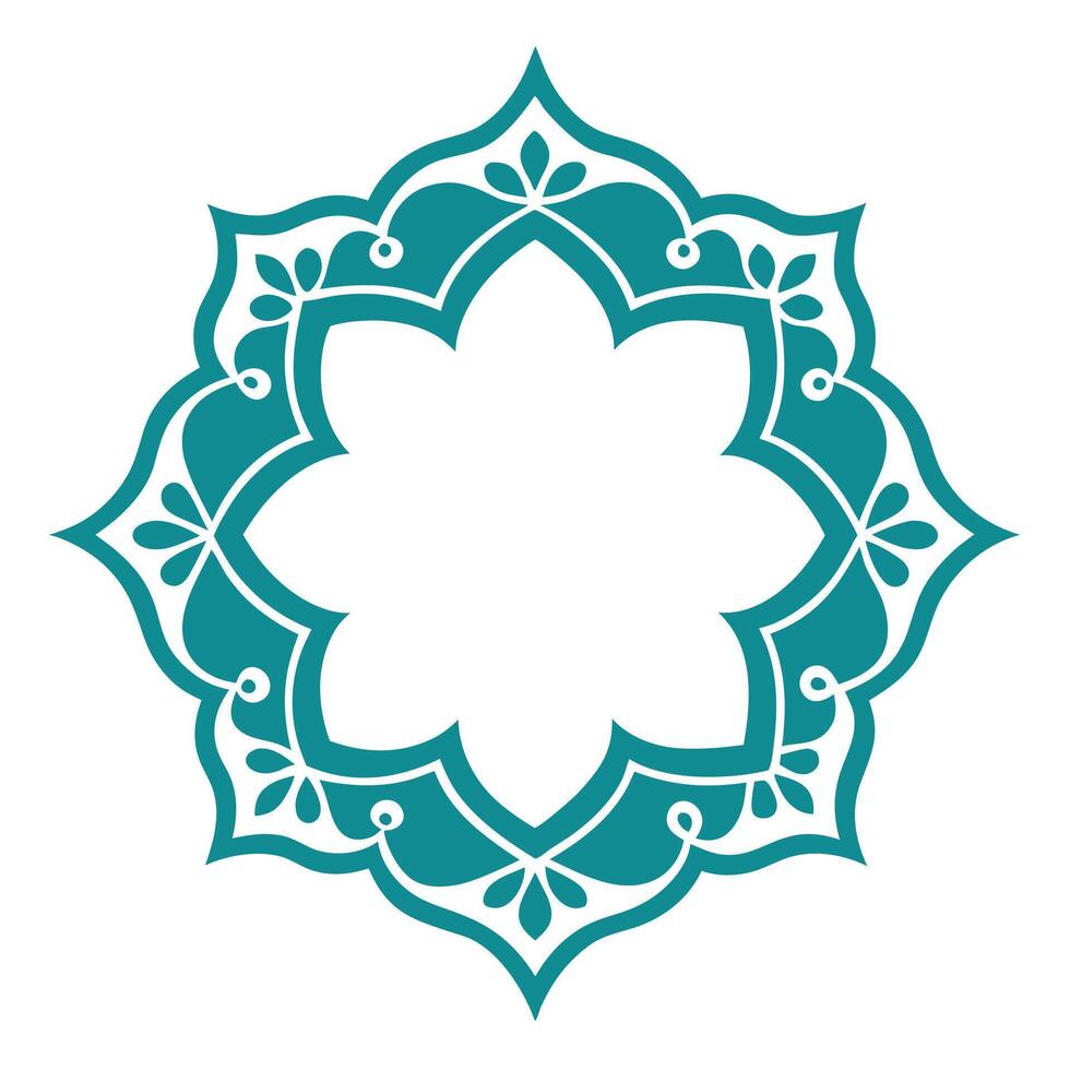 Ornamental frame design with a beautiful intricate pattern and artistic style. vector