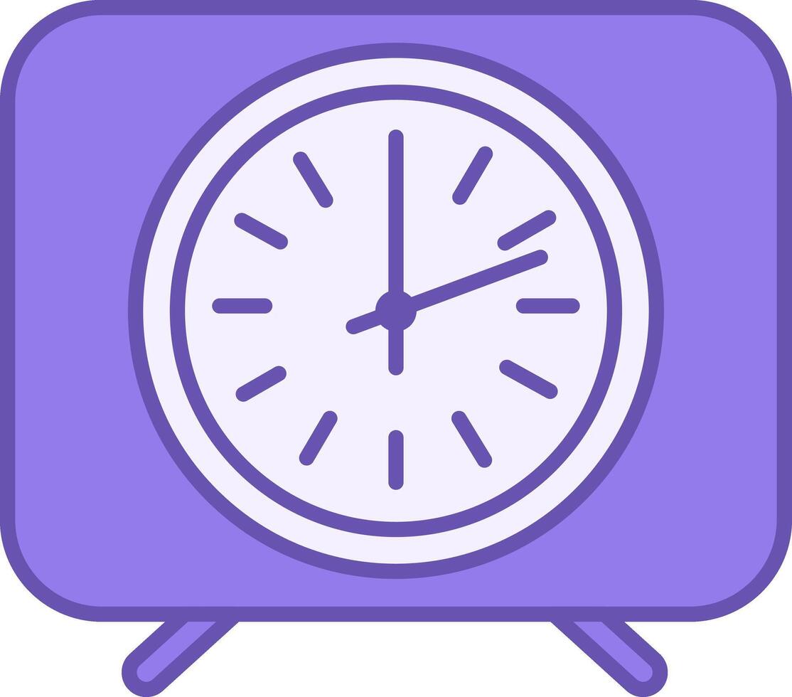 Colored Clock Icon. Icon. Working Hours. Interior Item. Office Concept vector