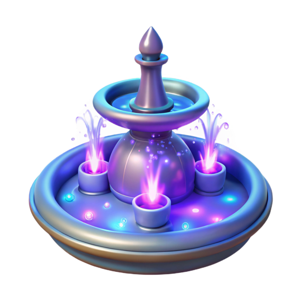 Enchanted Fountain 3D Model png