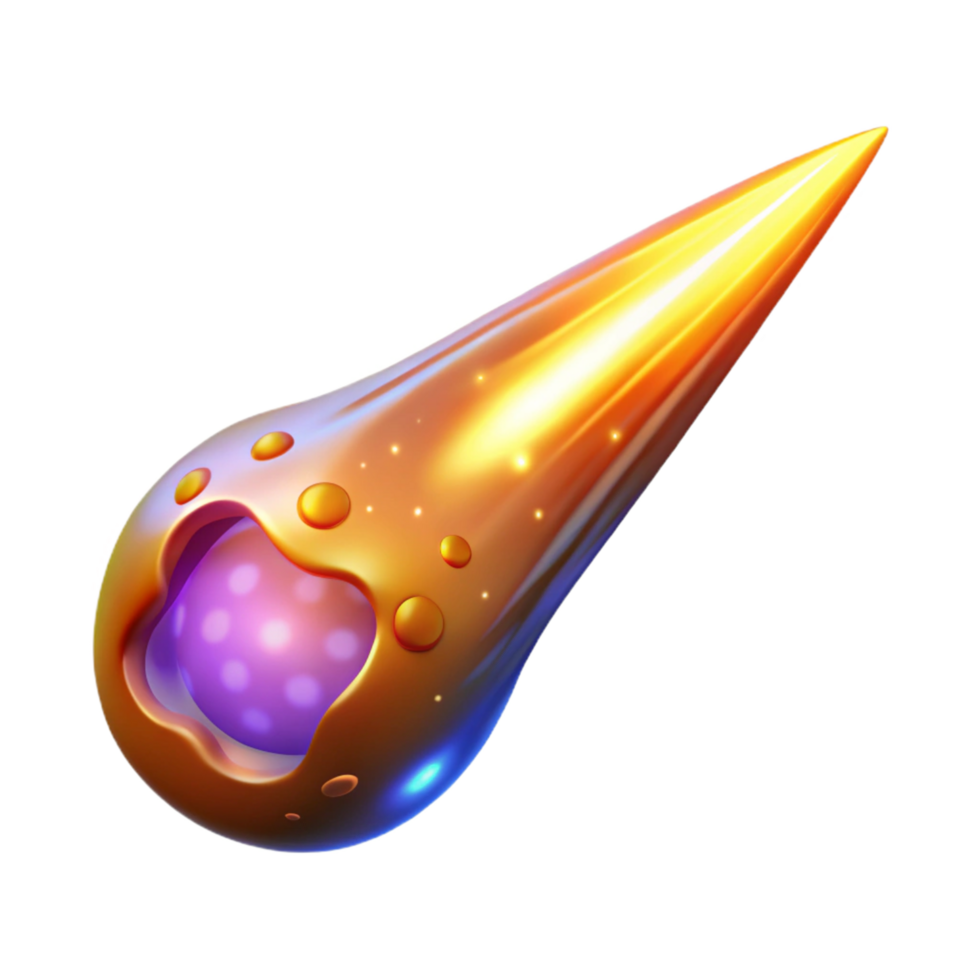 Cosmic Orb Fiery Trail png