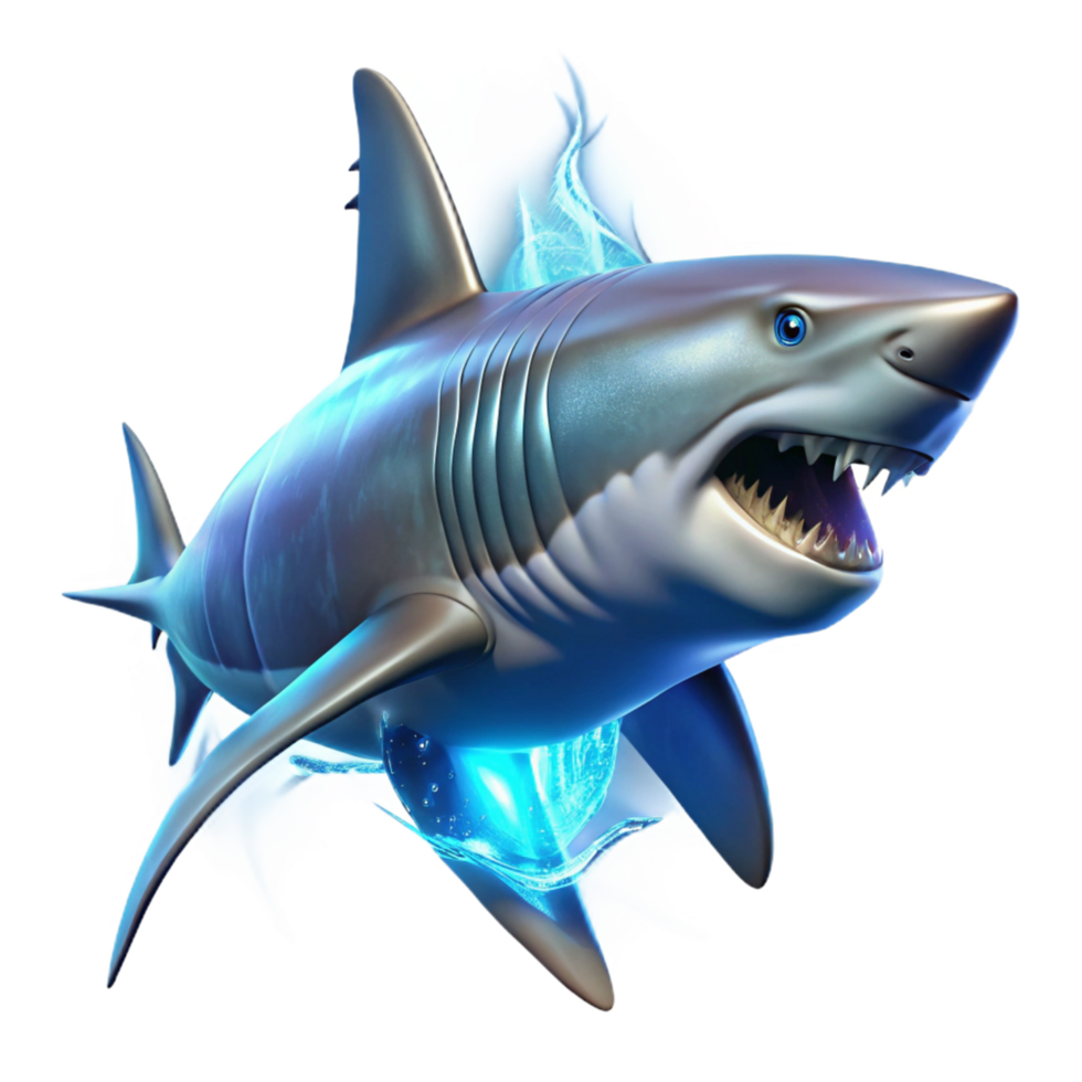 Great White Shark Digital Art png