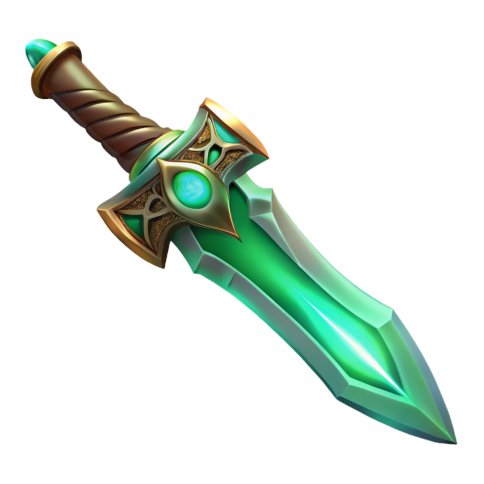 Enchanted Dagger Fantasy Game Asset png