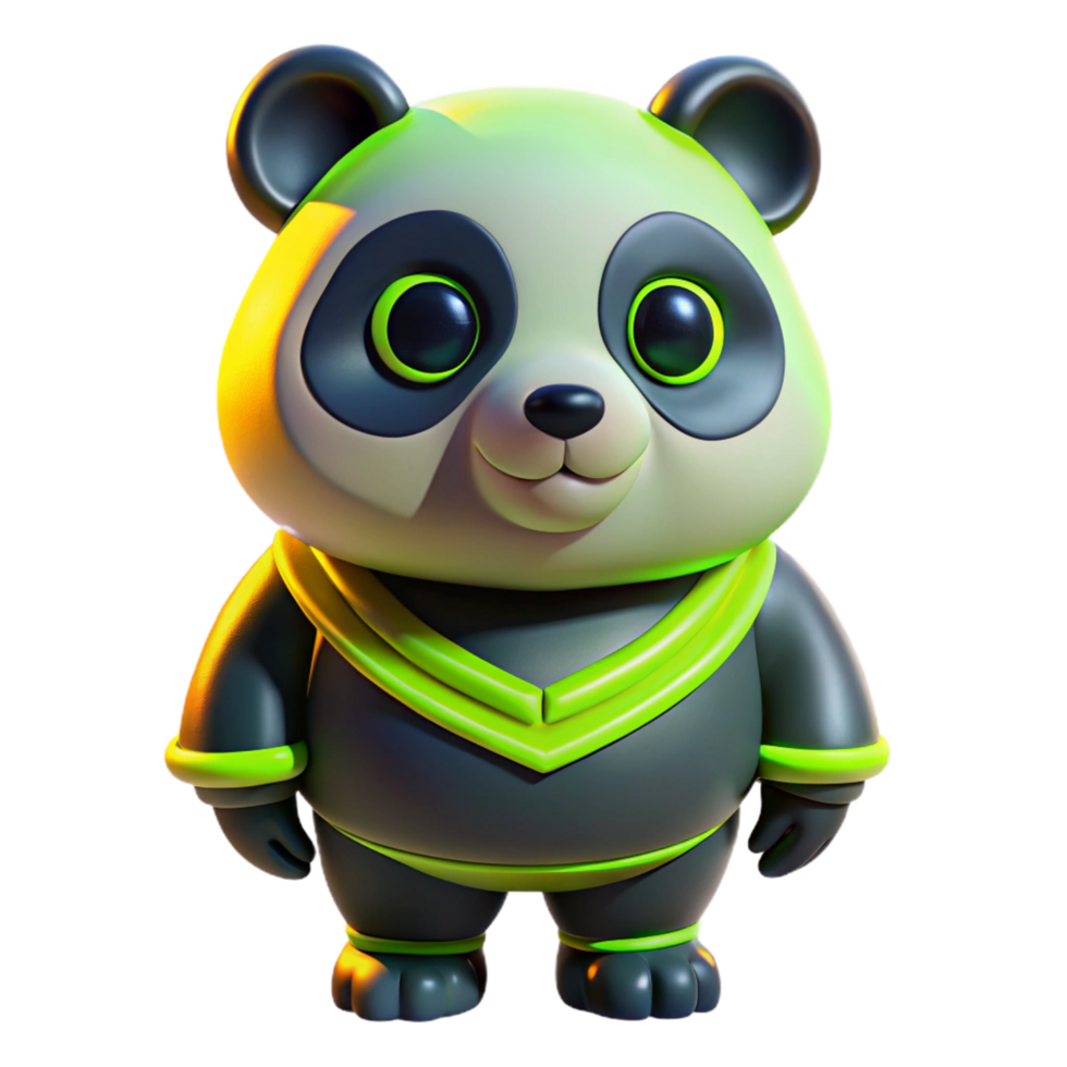Cute Panda in Spacesuit png