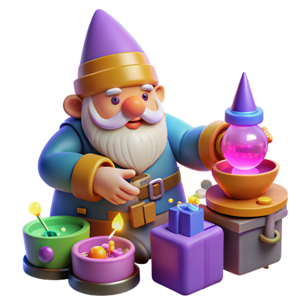 Gnome's Potion Candle Making png