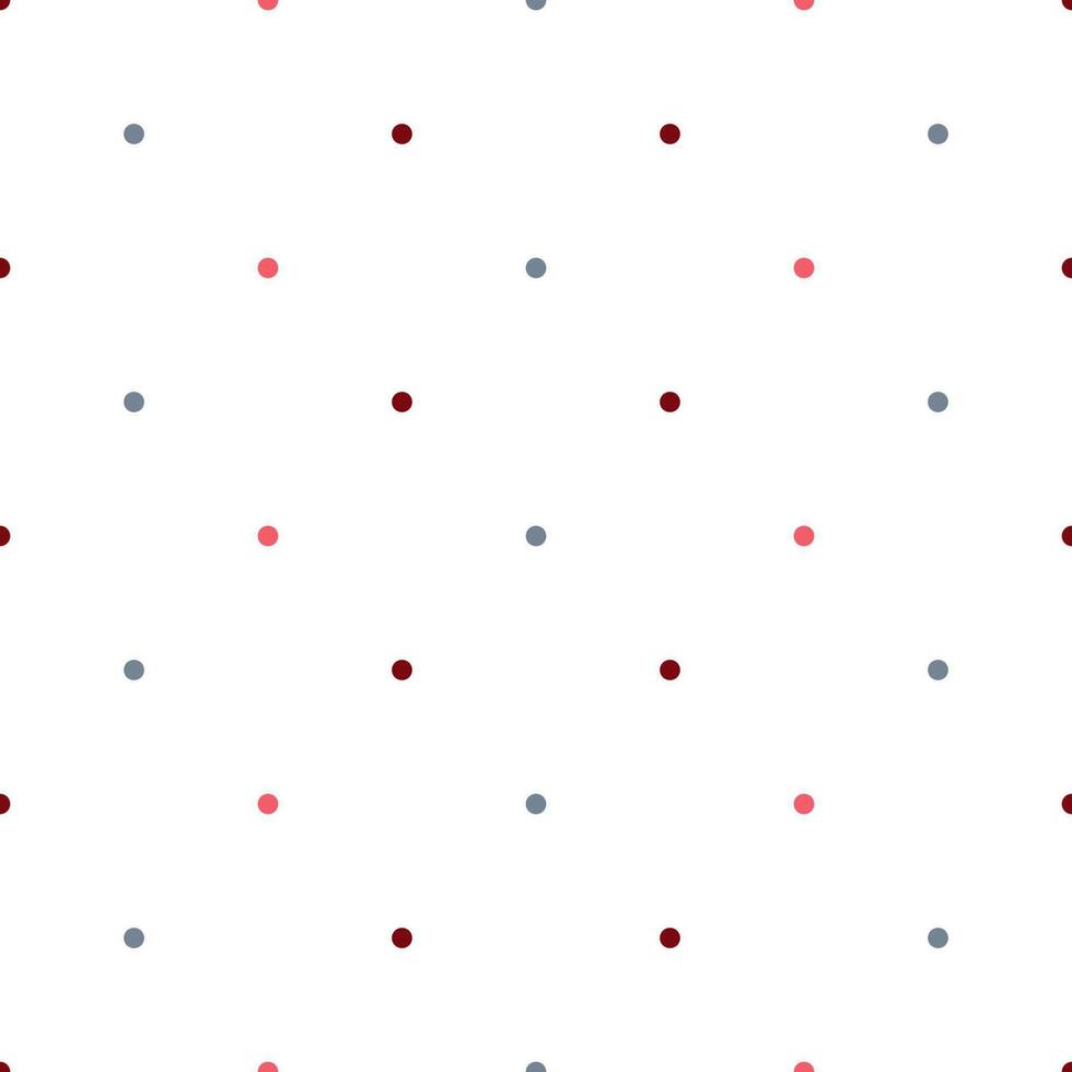 Seamless pattern of small multi-colored dots on a white background vector