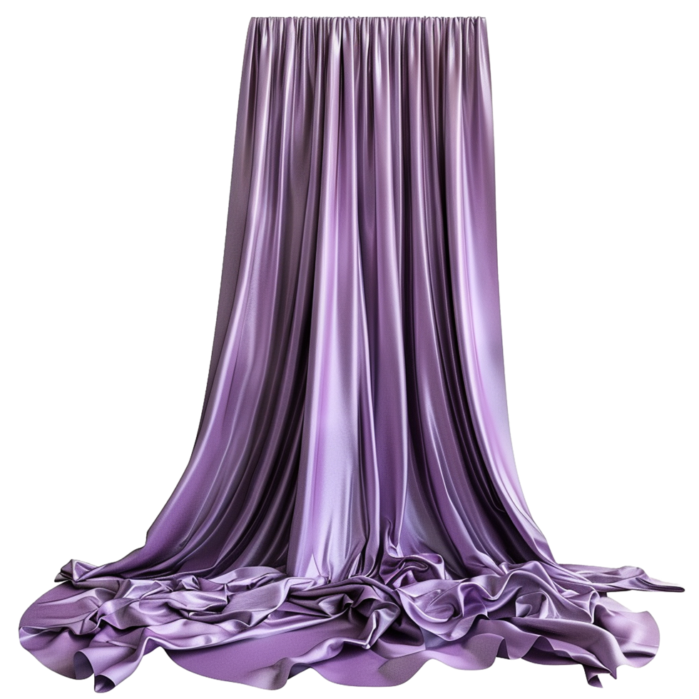 Elegant Purple Silk Drape Luxurious Fabric Flowing Texture, png