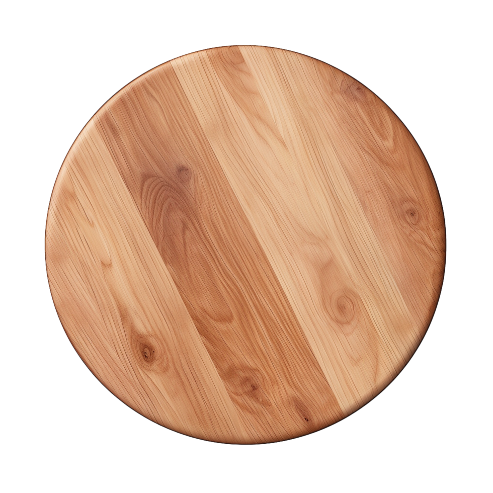 Round Wooden Table Top Natural Wood Grain Texture png
