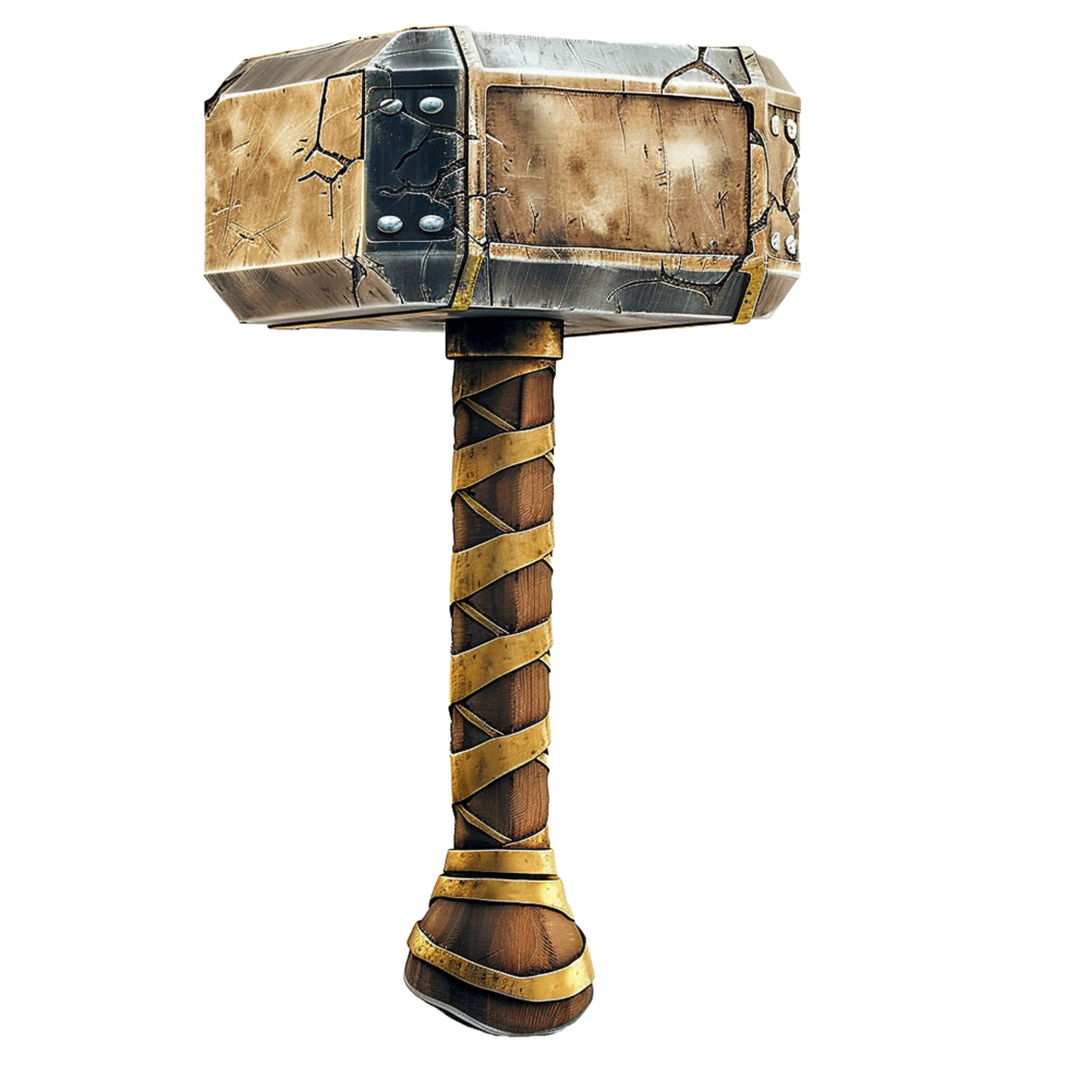 Mighty Thor Hammer Ancient Weapon Norse Mythology Fantasy Power Strength png
