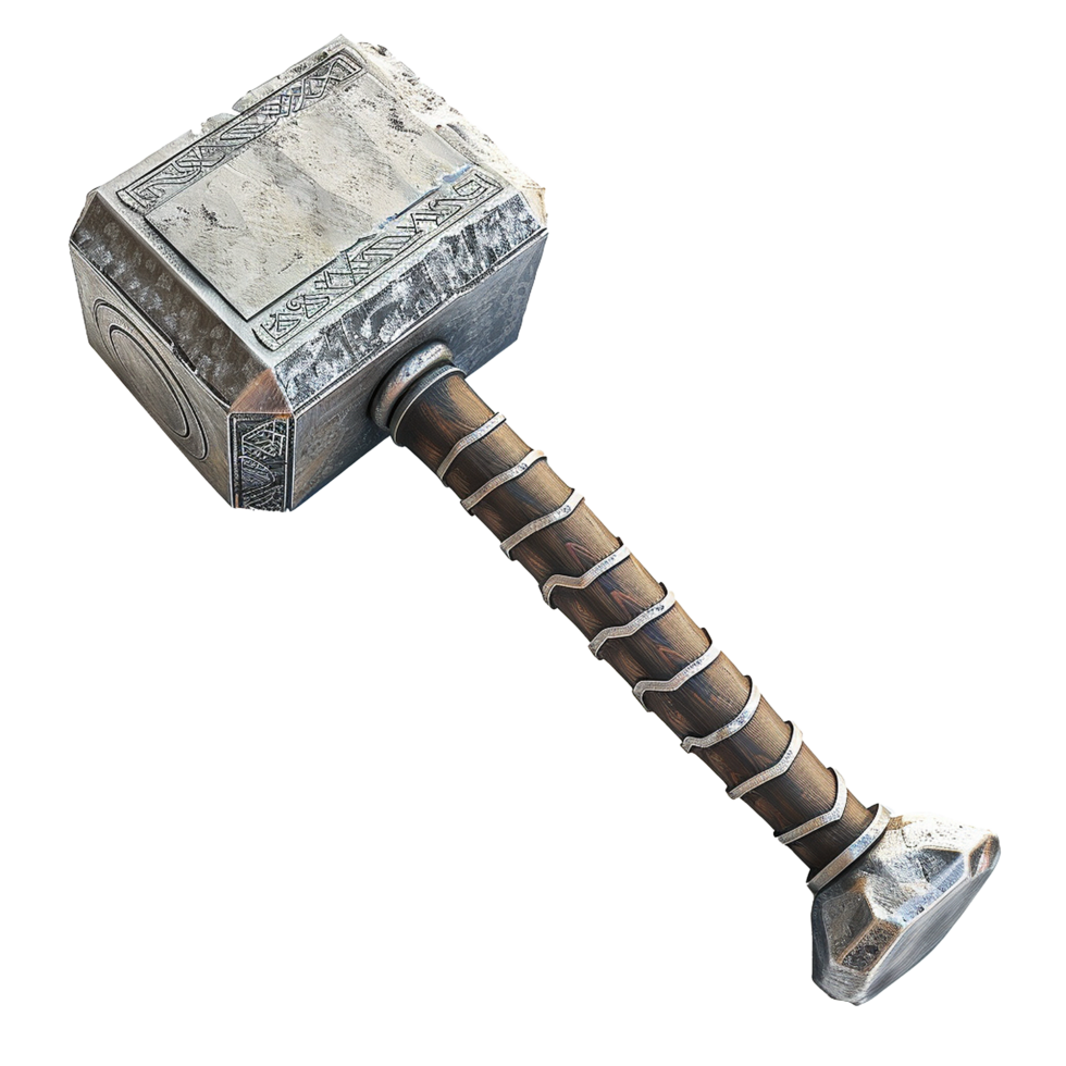 Mjolnir Thors Hammer Norse Mythology Weapon Power Symbol png