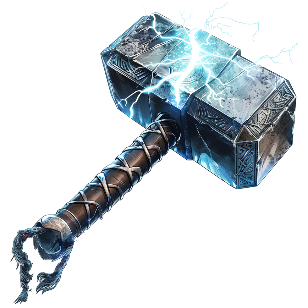 Mjolnir Thors Hammer Lightning Power Weapon Mythological Norse God png