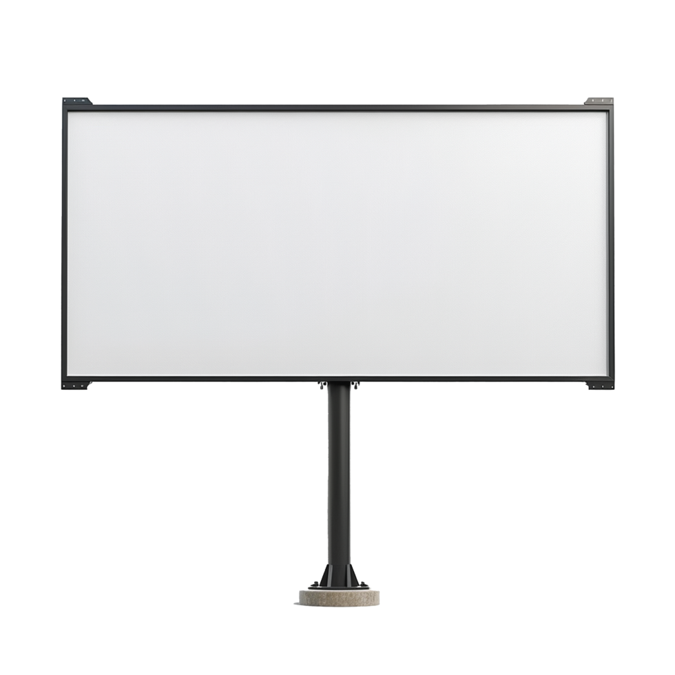 Blank Billboard Mockup Modern Design Advertising Template png