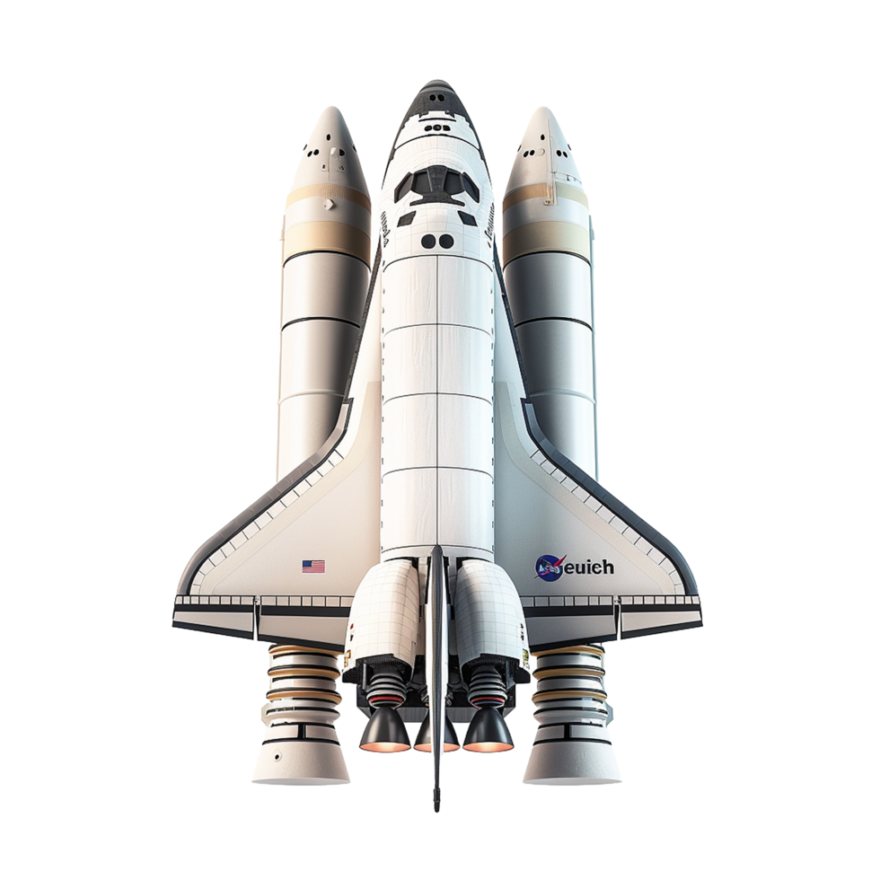 Space Shuttle Ready for Launch American Flag NASA Mission png