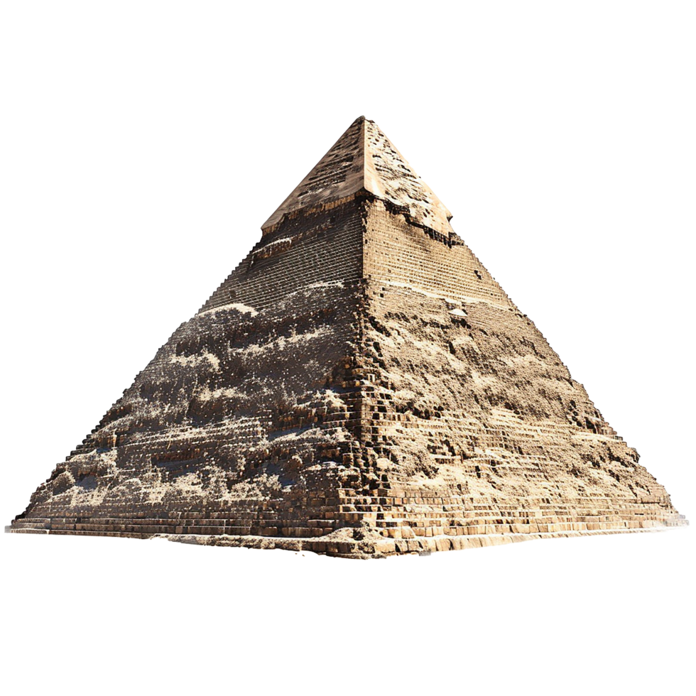 Ancient Egyptian Pyramid Majestic Structure Giza Stones History png