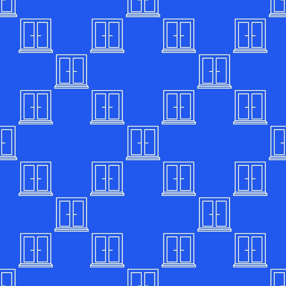 Closed Window minimal linear seamless pattern vector