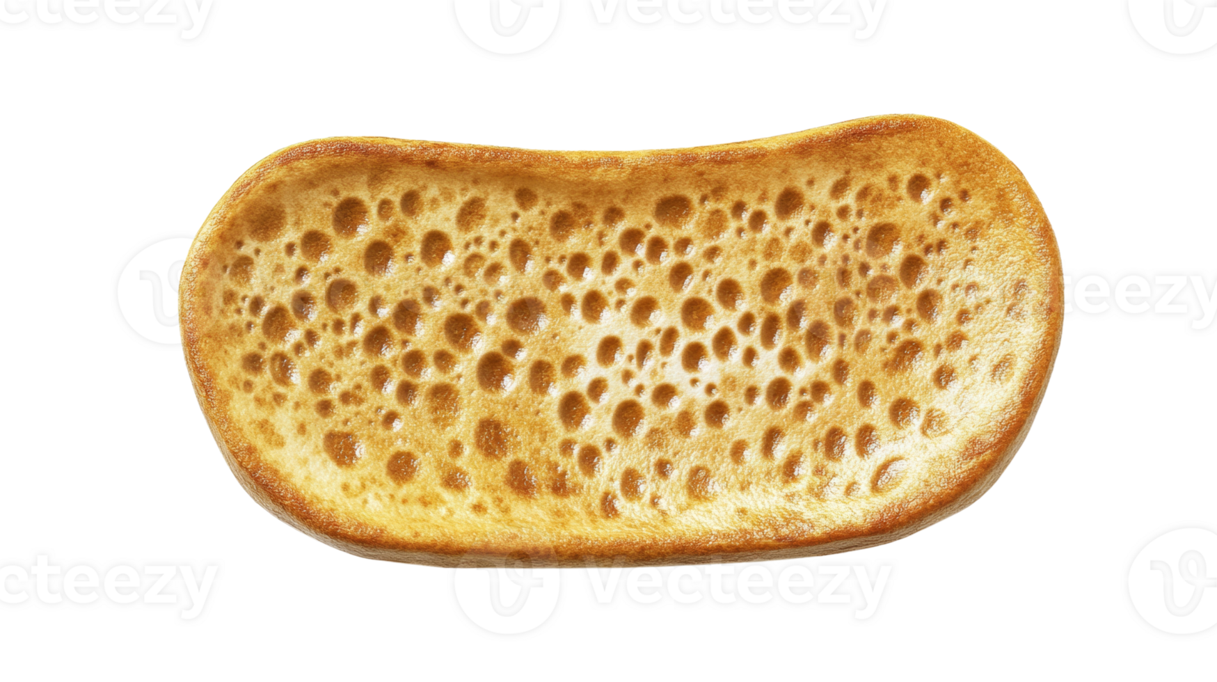 Golden Brown Bread Slice With Air Bubbles png