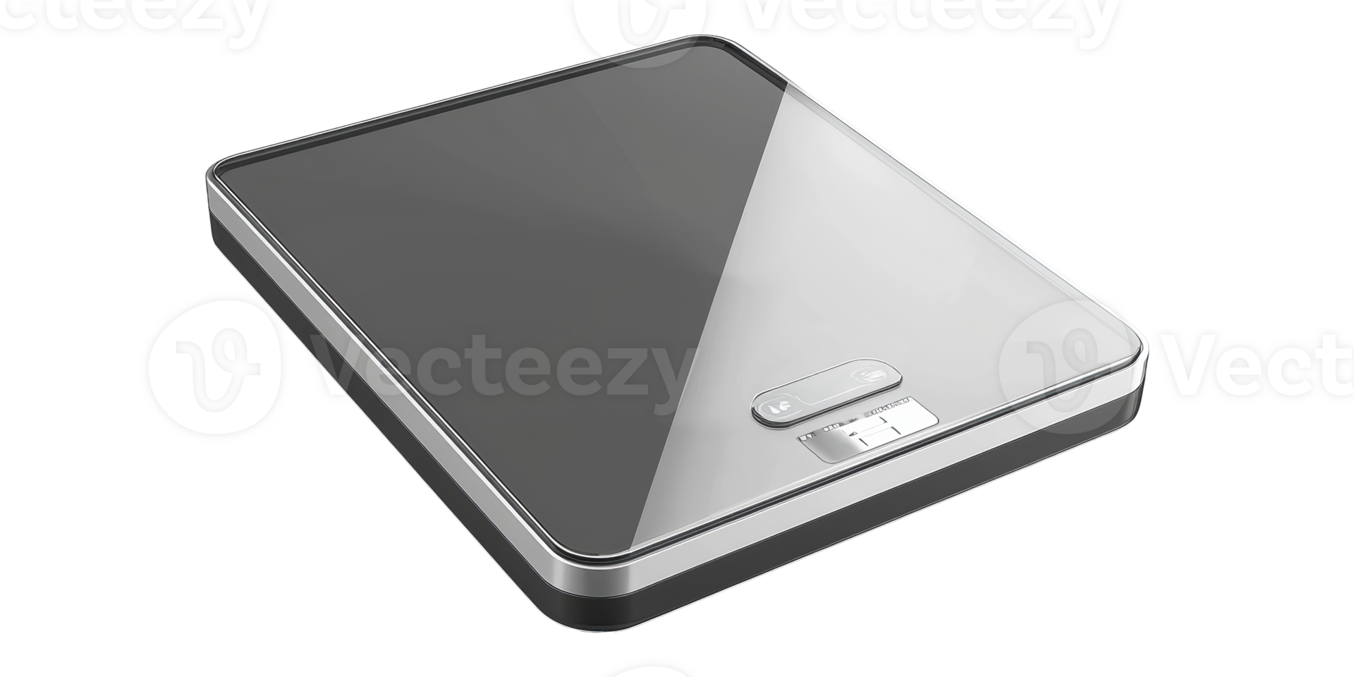 Digital weighing scale isolated on transparent background png