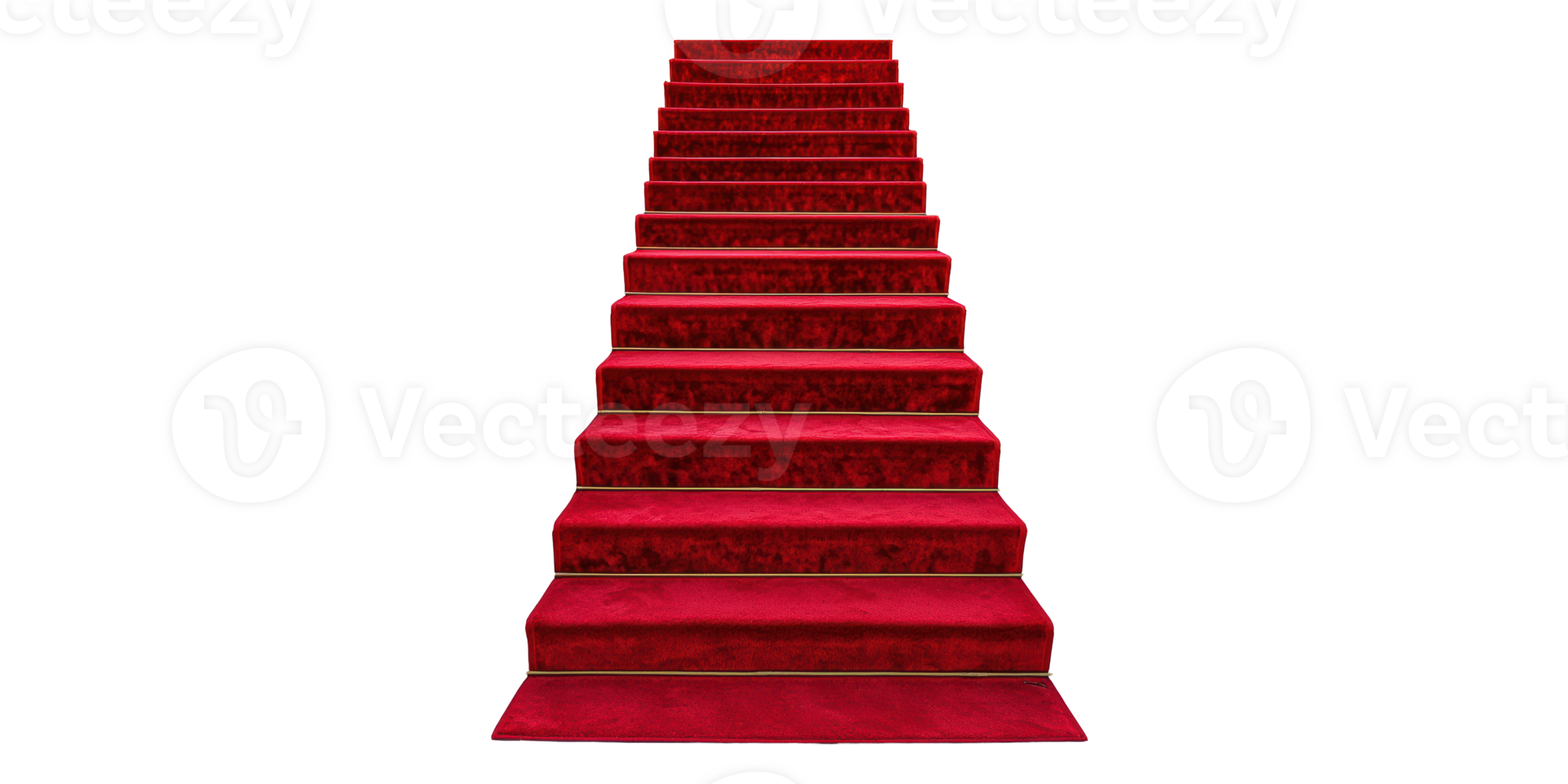Red carpet staircase isolated on transparent background png