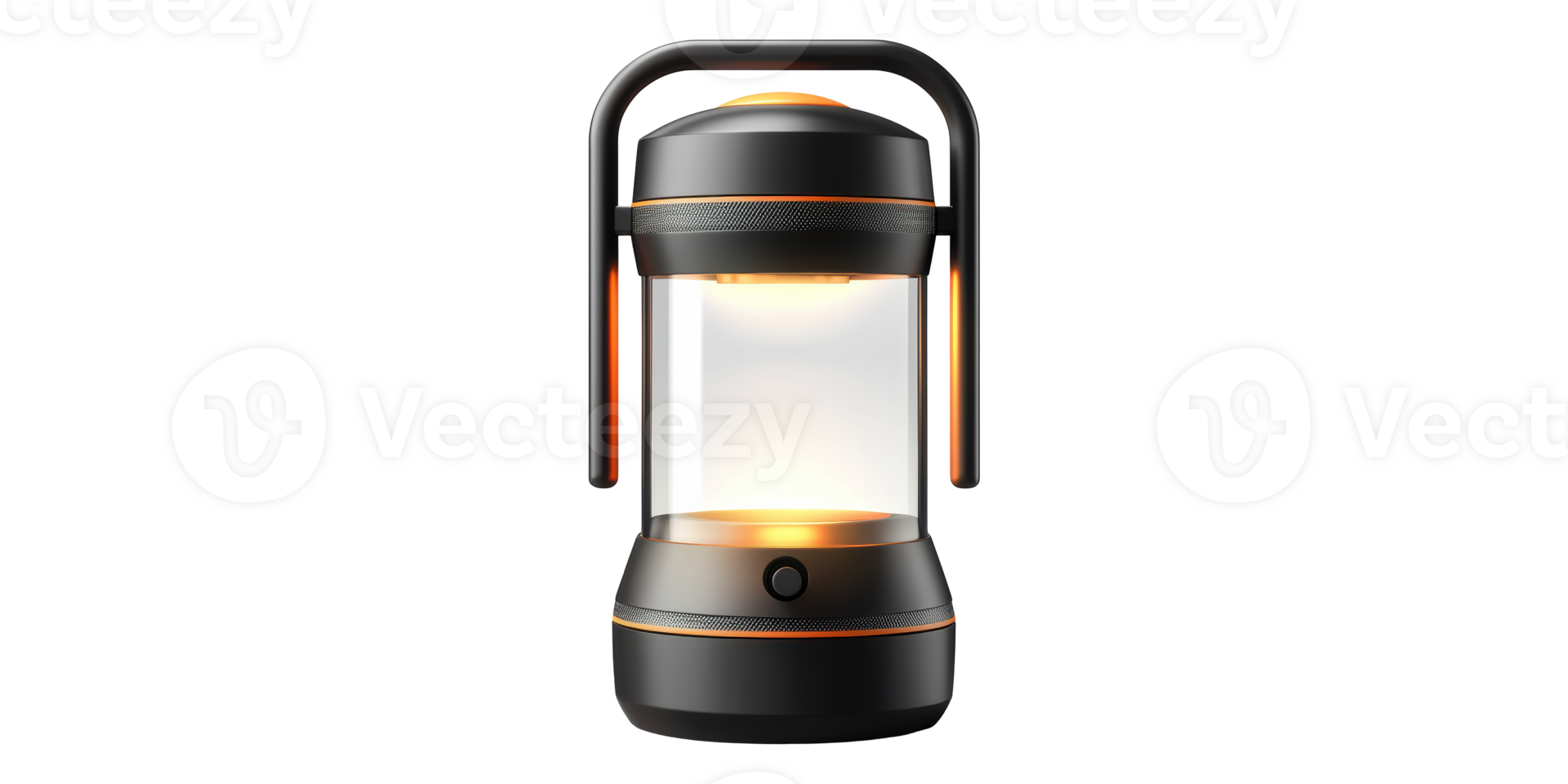 Lantern with glowing light isolated on transparent background png