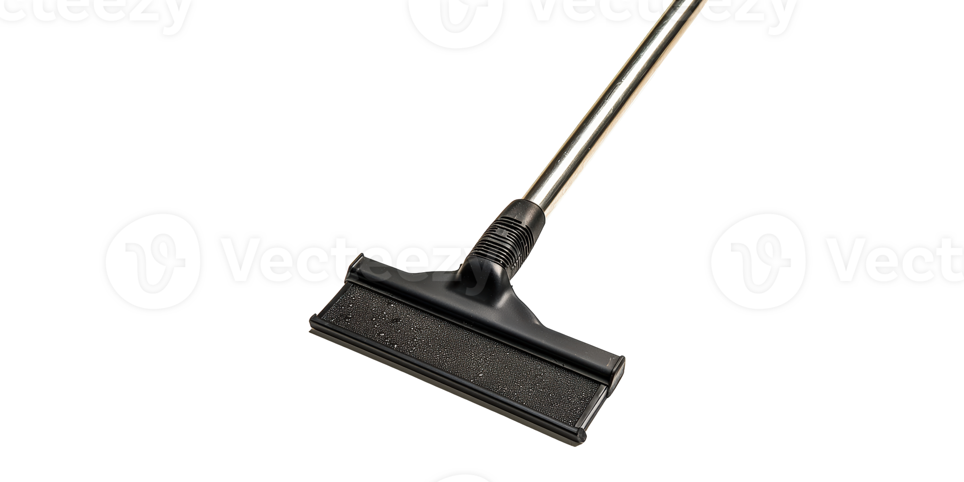 Floor squeegee with long handle isolated on transparent background png