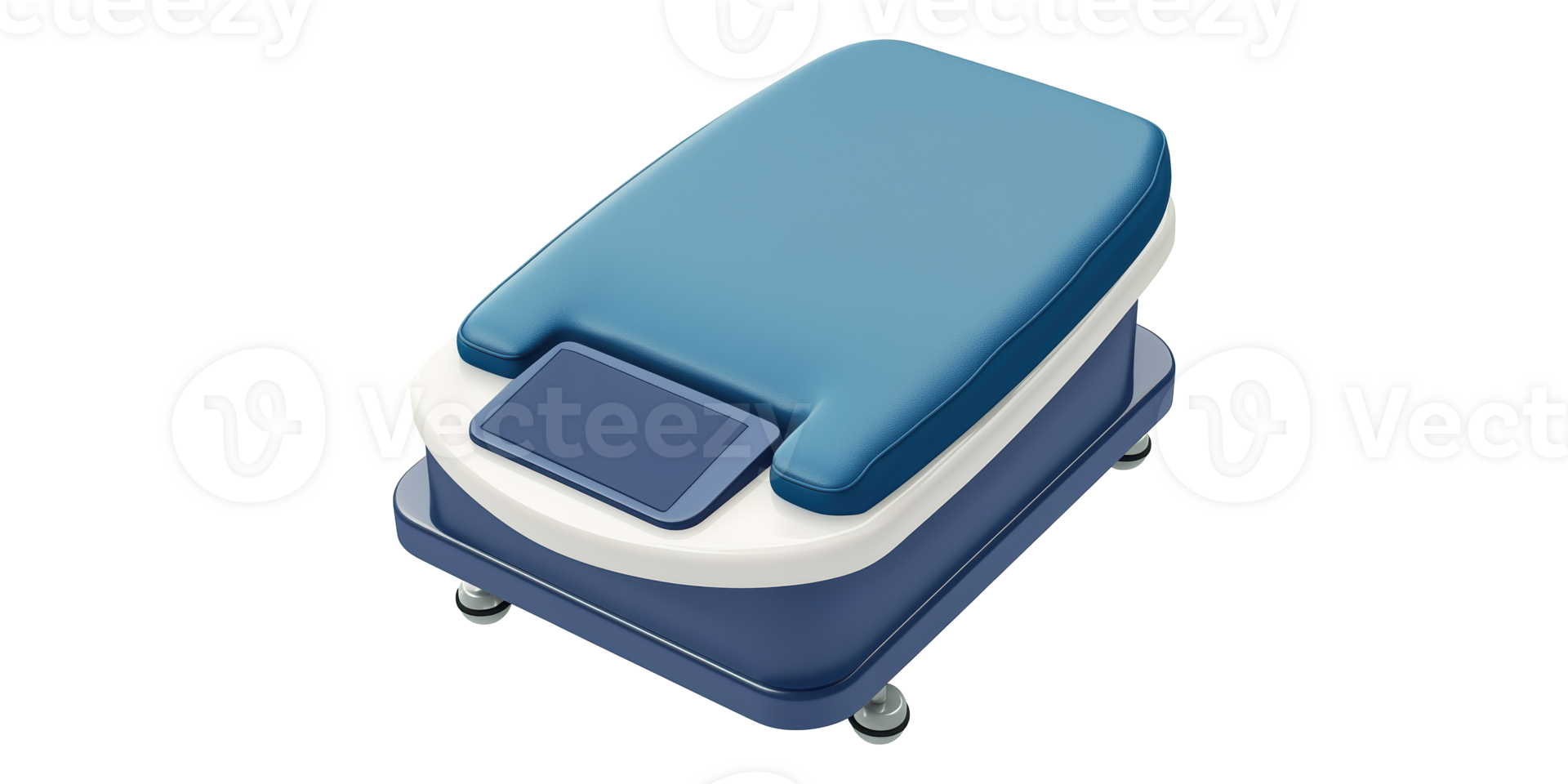 Blue medical foot rest isolated on transparent background png