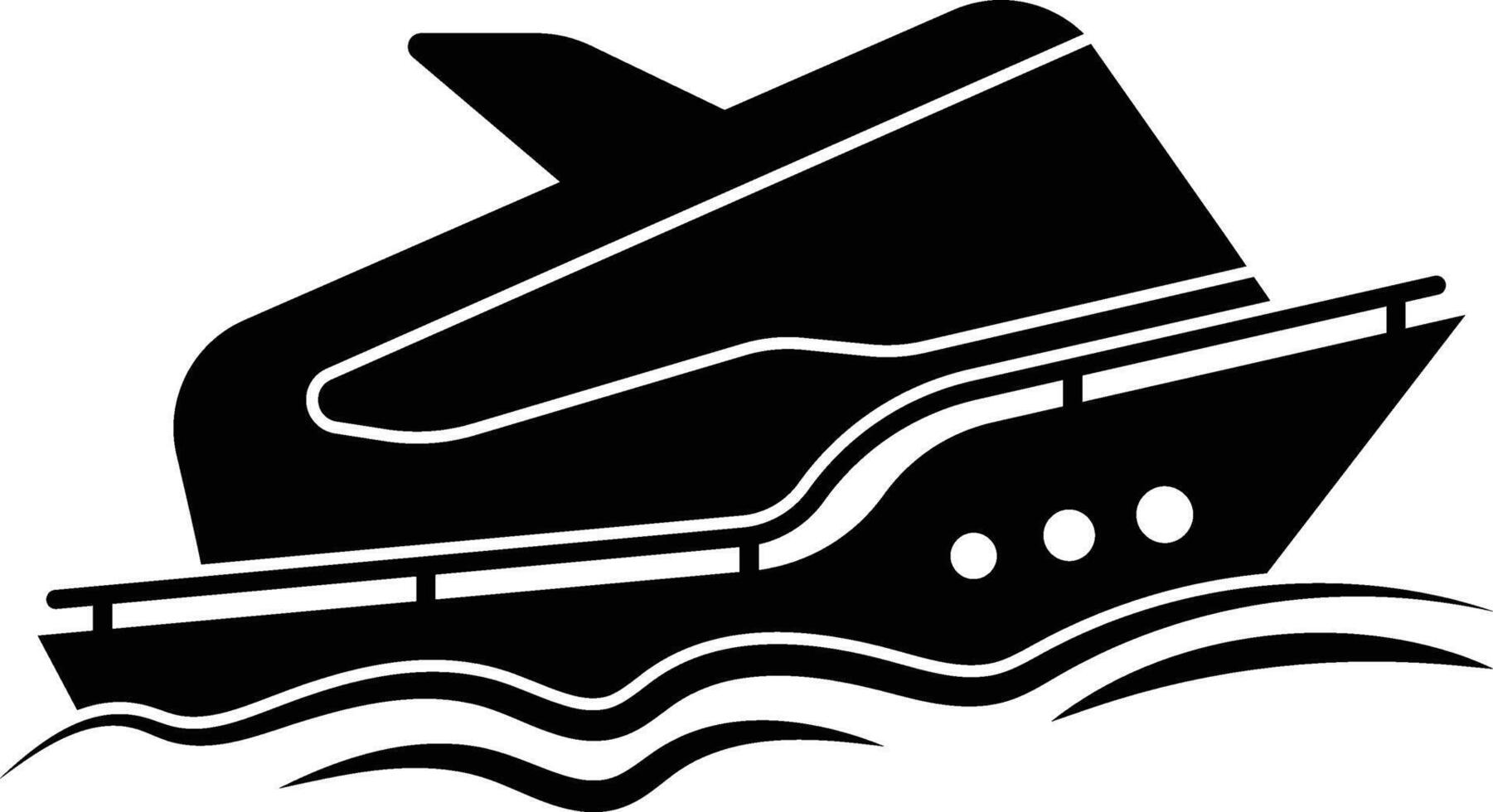 Sailing Yacht Boat Symbol Icon vector