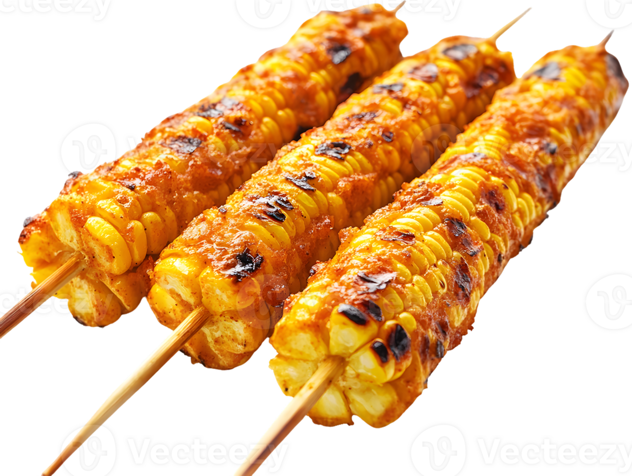 Grilled Corn Skewers with Spices png