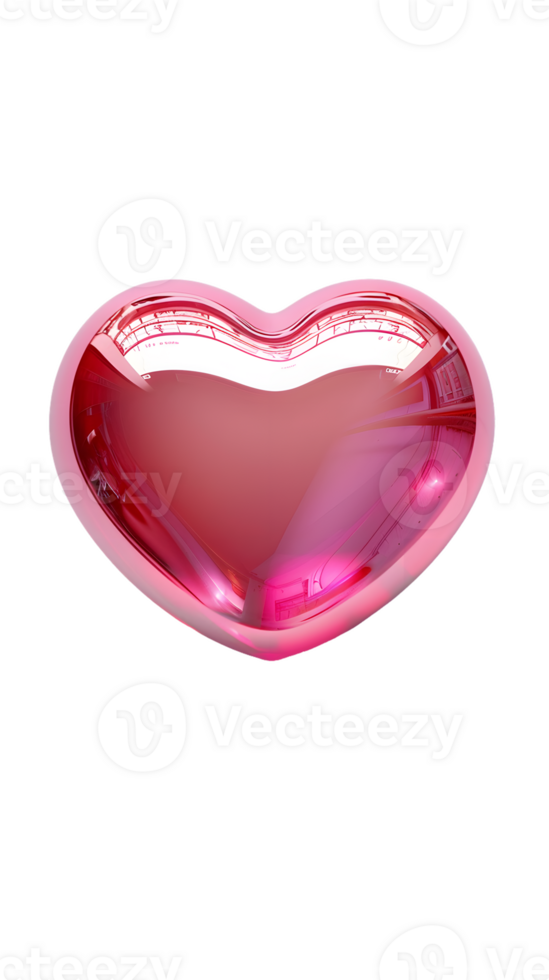Shiny Pink Heart Shape A Romantic and Vibrant Symbol of Love png