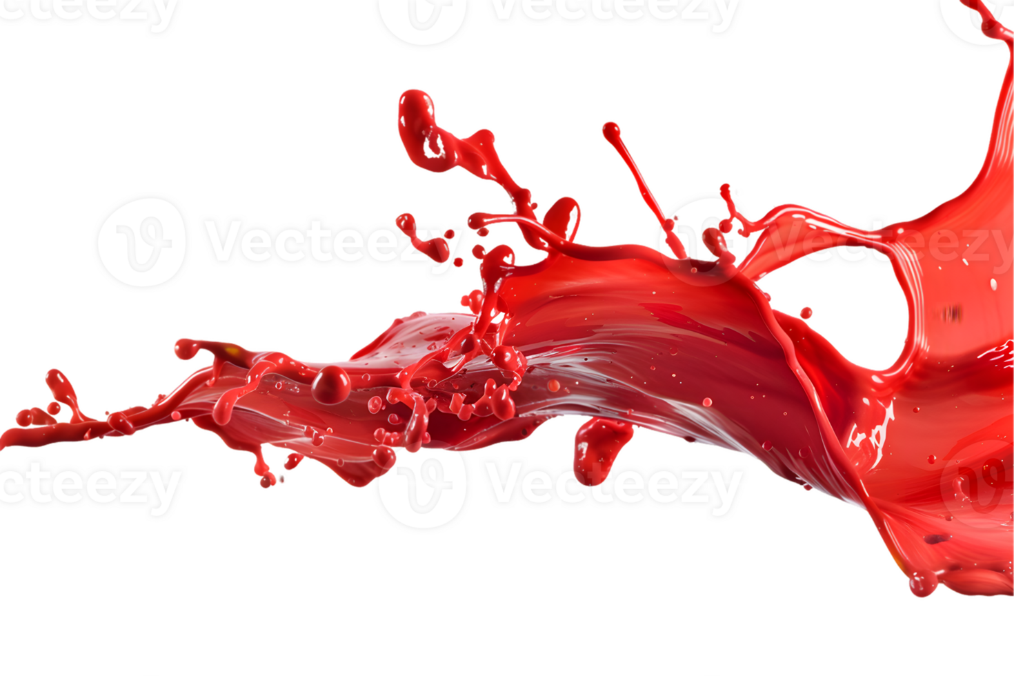Vibrant Red Liquid Splash Dynamic Motion and Texture png