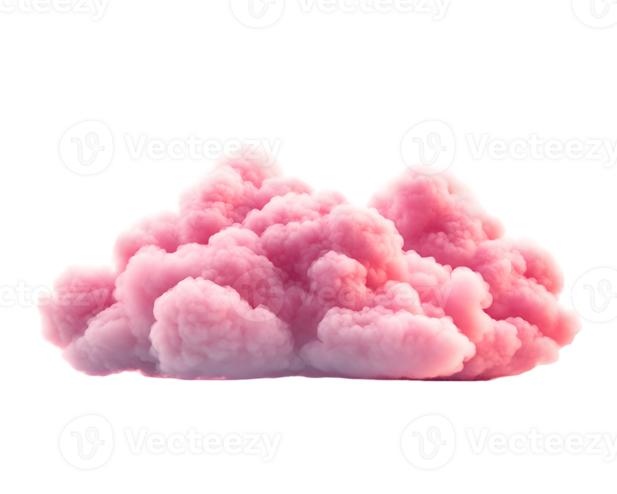 Pink Fluffy Cloud Formation png