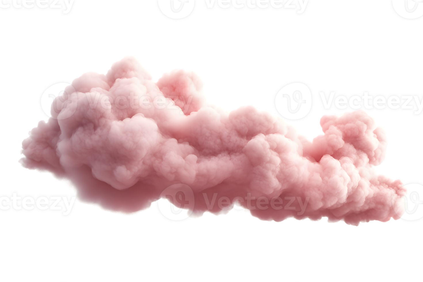 Soft Pink Fluffy Cloud Formation png