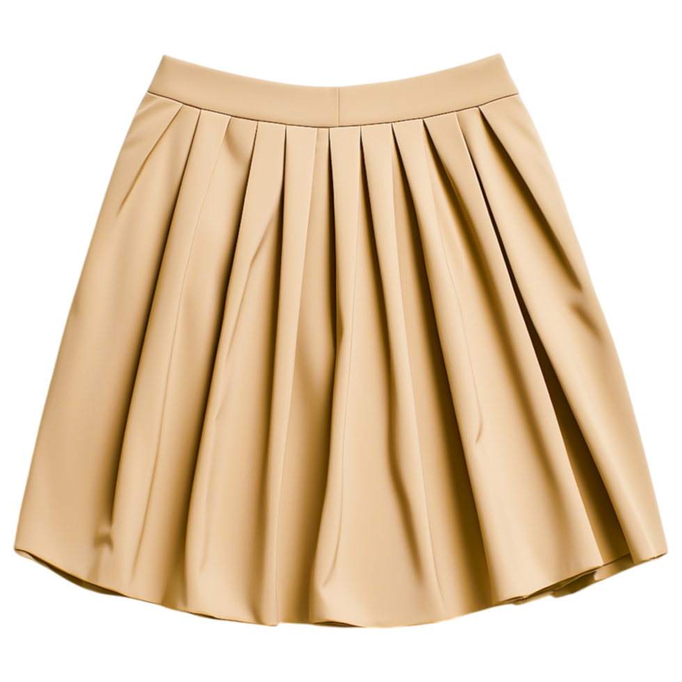 Pleated Beige Skirt png