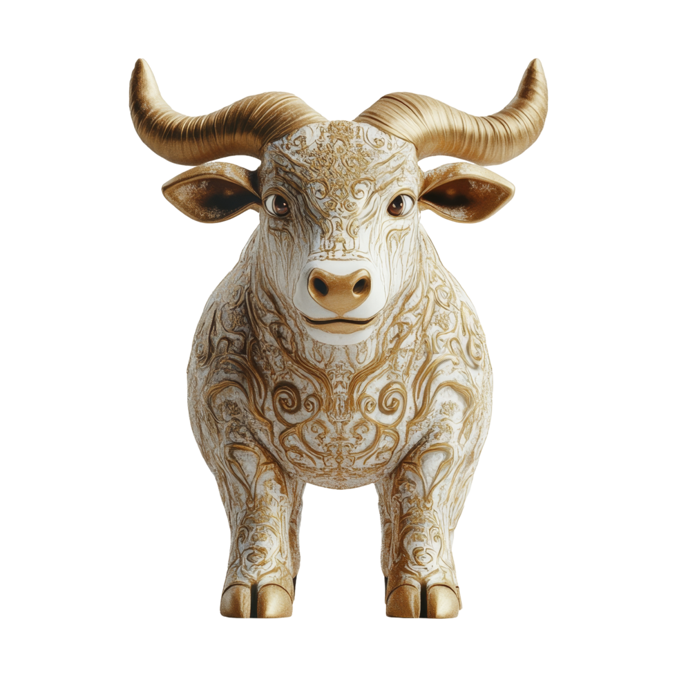 Decorative bull figurine home art indoor close-up png