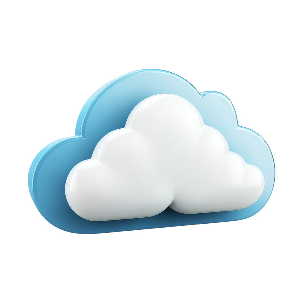 Graphic art modern minimalist cloud icon design png