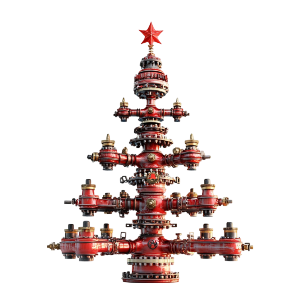 Christmas Tree with Ornaments and Star png