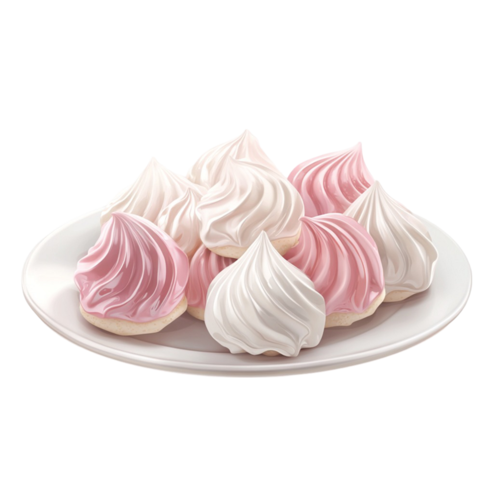 Sweet Pink and White Marshmallows for Treats png