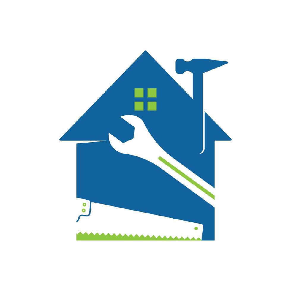 Home repair , renovation logo design vector