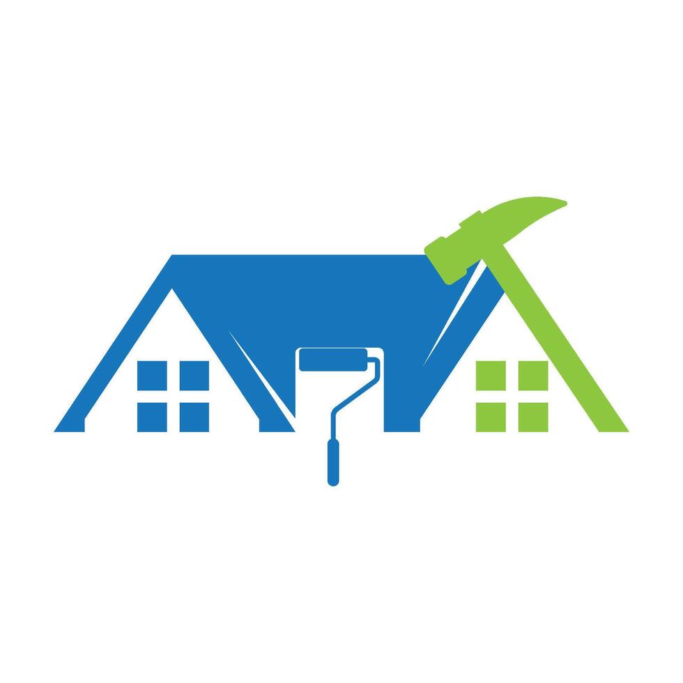Home repair logo design vector