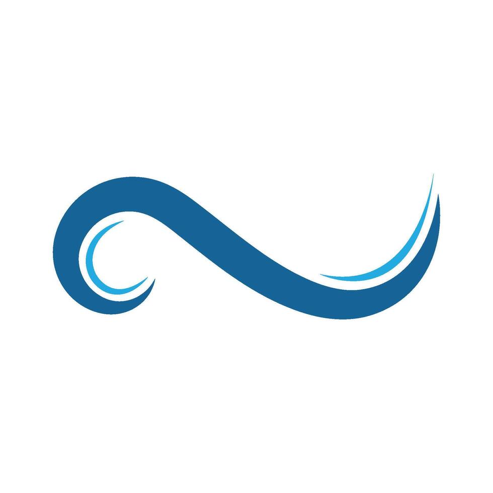 Water Wave symbol and icon Template vector