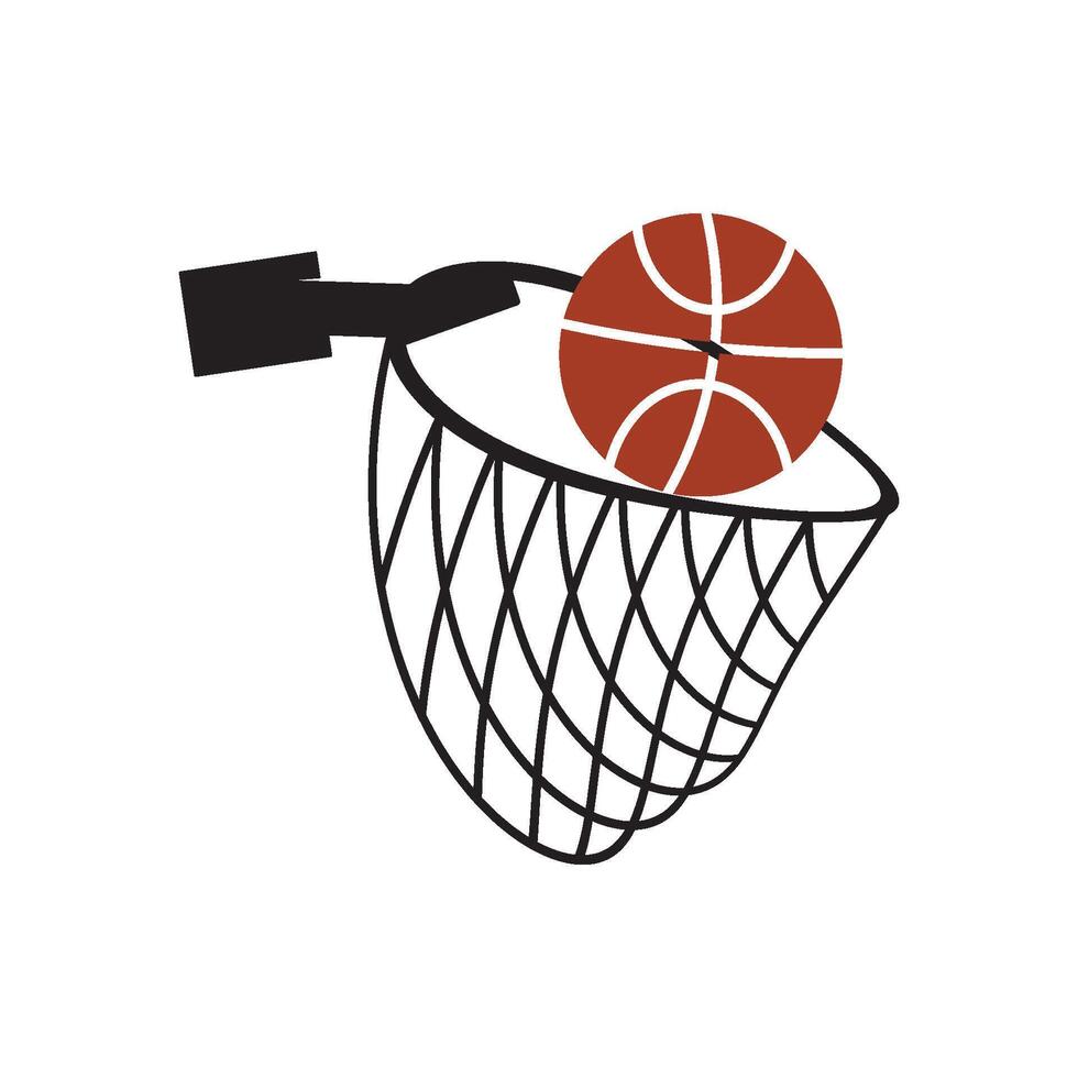Basketball logo design template design vector