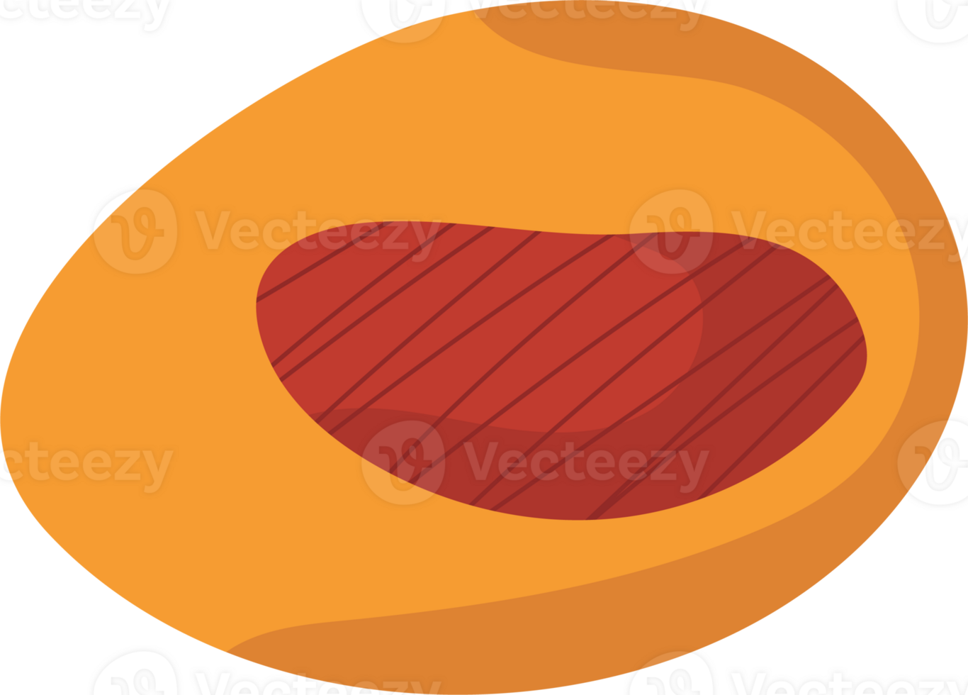 Illustration of a Mango Slice or nastar slice png