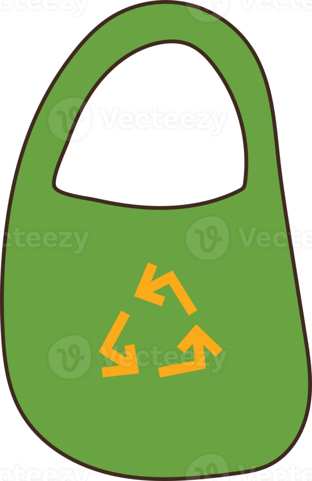 Eco-Friendly Reusable Bag Illustration png