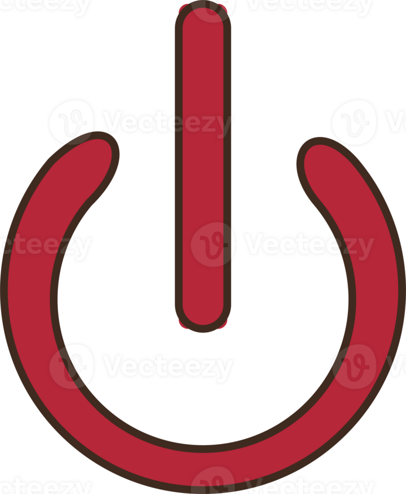 Red Power Symbol Graphic Design png