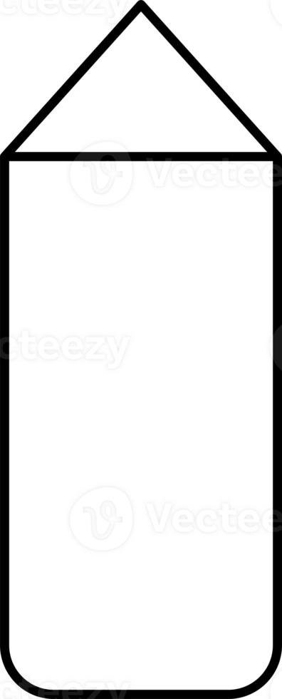 Simple Open Envelope Icon Illustration for Coloring Page png