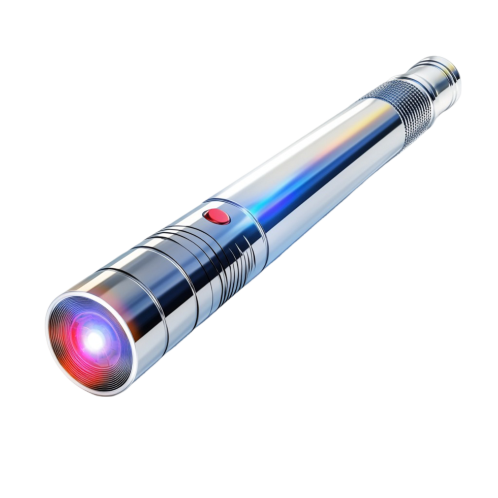 Blue Flashlight on Transparent Background png